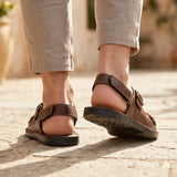 Kensington Genuine Leather Double-Strap Sandals