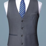 V-NECK SKINNY VEST FOR MEN