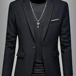 SKINNY LAPEL BLAZER FOR MEN