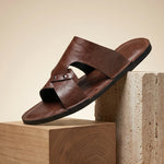 Thorne Genuine Leather Slide Sandals