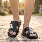 Thornhill Genuine Leather Slide Sandals