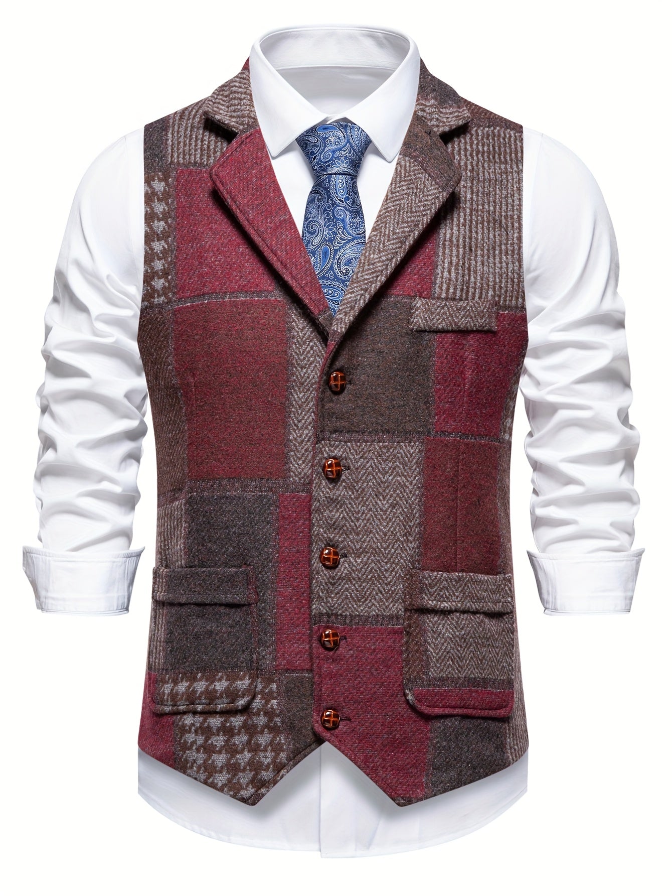 Trevor Classic Herringbone Vest