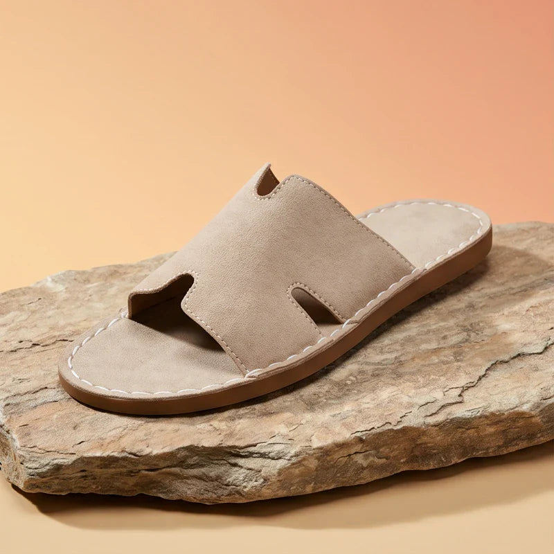 Montague Leather Slide Sandals