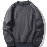 Basic Crew Neck Sweatshirt & Jogger Pants Set