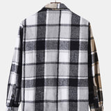 Contrast Panel Check Overshirt
