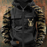 CLEAN MULTI-POCKET ZIP HOODIE FOR MEN