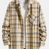 Plaid Patched Pocket Shirt