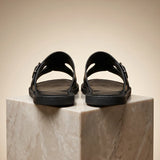 Thorne Genuine Leather Slide Sandals