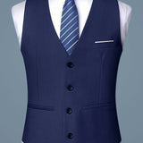 V-NECK SKINNY VEST FOR MEN