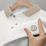 EMBROIDERED LAPEL SHIRT FOR MEN