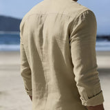LOOSE STAND COLLAR SHIRT FOR MEN