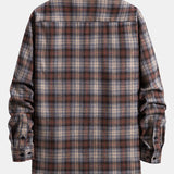 Long Sleeve Retro Plaid Shirt