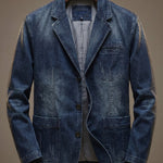 WASHED DENIM BLAZER FOR MEN