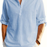 STAND COLLAR SHIRT FOR MEN