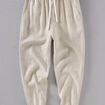 LINEN LOOSE POCKET TROUSERS FOR MEN