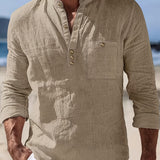 LOOSE STAND COLLAR SHIRT FOR MEN