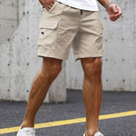 LOOSE DRAWSTRING CARGO SHORTS FOR MEN