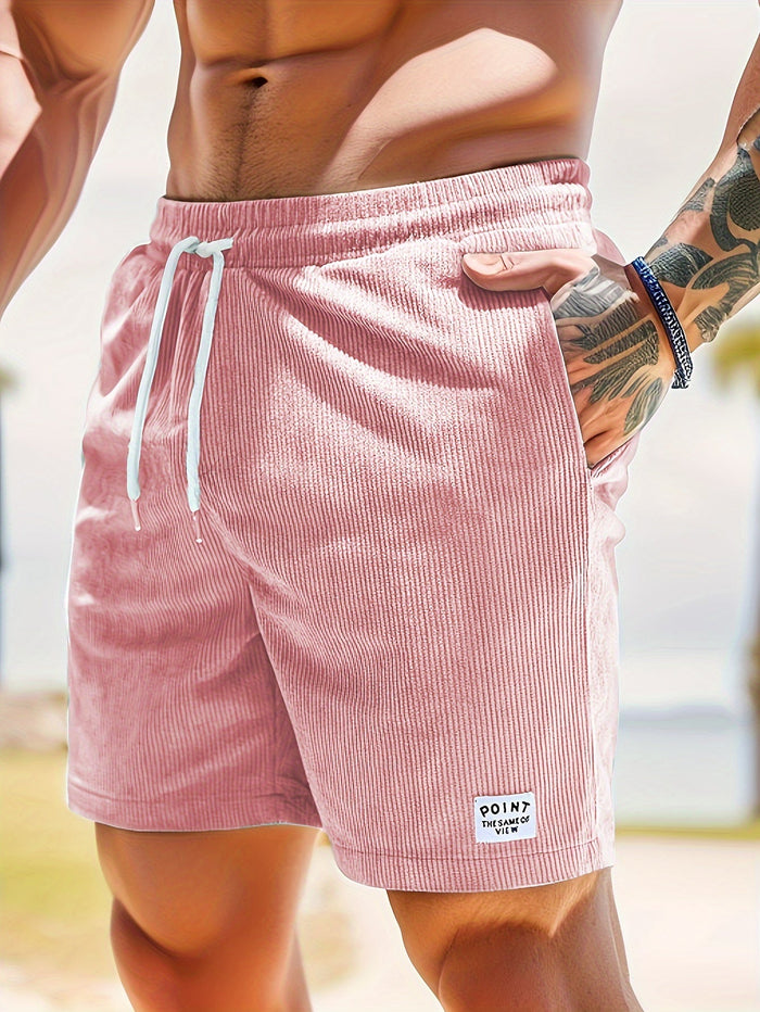 DRAWSTRING SLIM SHORTS FOR MEN