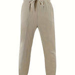 LINEN DRAWSTRING TROUSERS FOR MEN