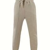 LINEN DRAWSTRING TROUSERS FOR MEN