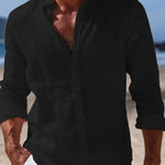 BUTTON LAPEL SHIRT FOR MEN