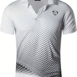 SPORT PRINT POLO SHIRT FOR MEN