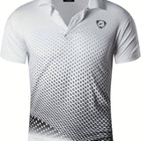 SPORT PRINT POLO SHIRT FOR MEN