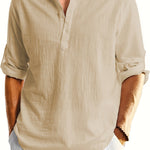 STAND COLLAR SHIRT FOR MEN