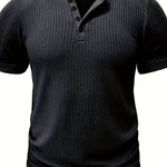 TEXTURED CREW NECK SHIRT FOR MEN