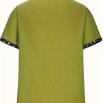 LINEN BLEND LAPEL SHIRT FOR MEN