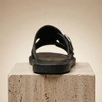 Kingsley Double-Buckle Slide Sandals