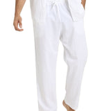 LINEN CASUAL TROUSERS FOR MEN