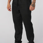 DRAWSTRING LINEN TROUSERS FOR MEN
