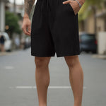 DRAWSTRING WOVEN SHORTS FOR MEN