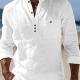 LOOSE STAND COLLAR SHIRT FOR MEN