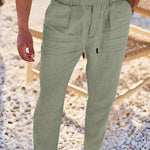 LOOSE FIT LINEN TROUSERS FOR MEN