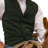 VINTAGE WOOL BLEND VEST FOR MEN