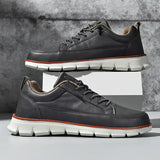 LEATHER SNEAKERS WITH SUPPORT
