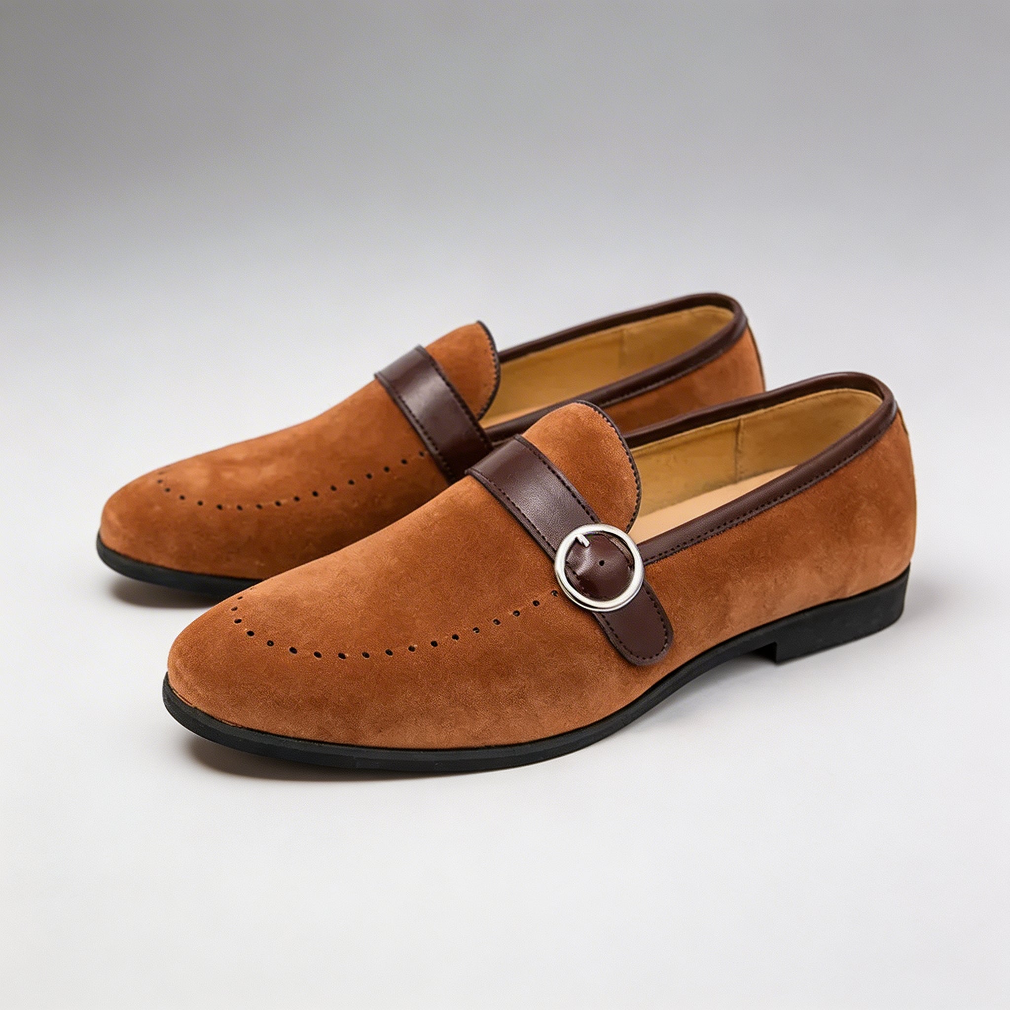 Hadley Suede Buckle Loafer