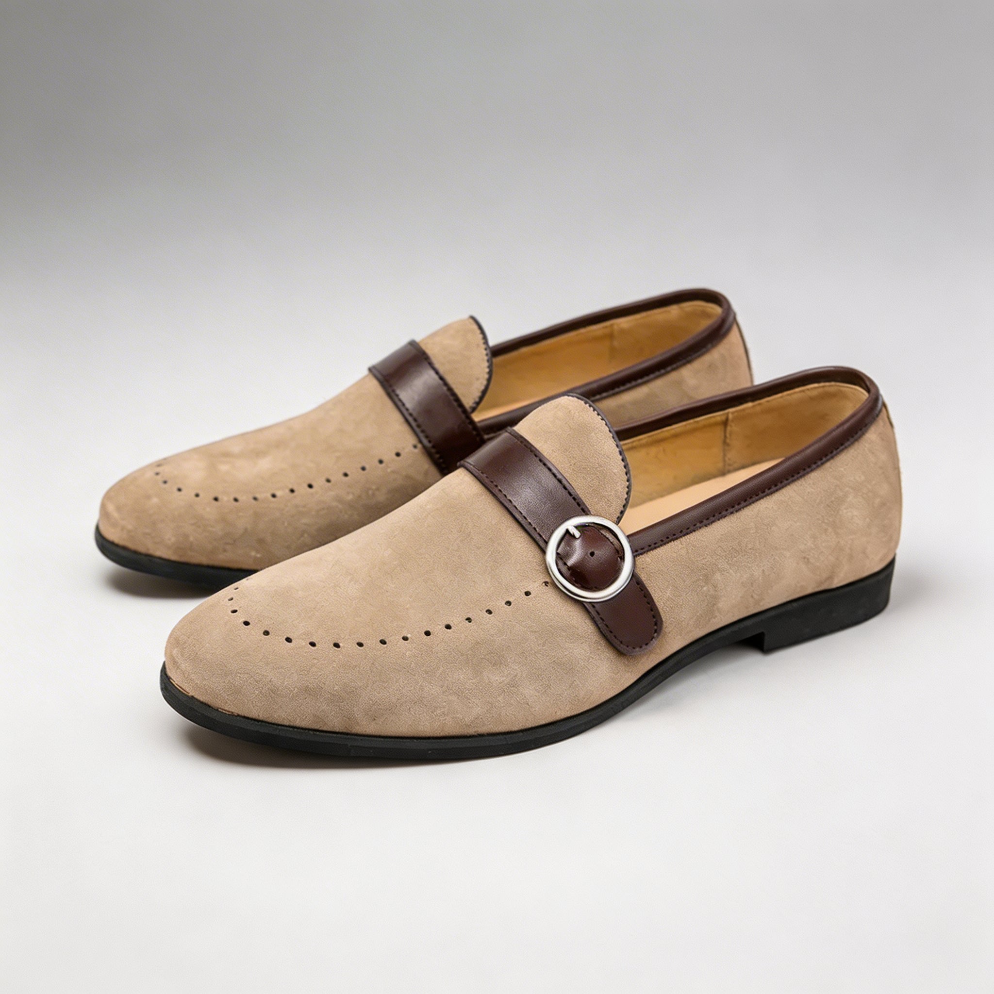 Hadley Suede Buckle Loafer