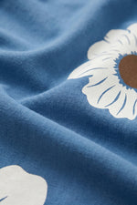 Salopette Fleur contrastée bohème élancée