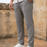 STRETCH TAPERED TROUSERS FOR MEN