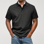 TEXTURED KNIT POLO SHIRT FOR MEN