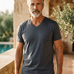 V NECK TEE FOR MEN