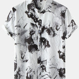 Ink Painting Short Sleeve Shirts