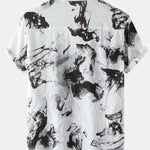 Ink Painting Short Sleeve Shirts