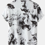 Ink Painting Short Sleeve Shirts
