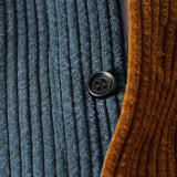 Corduroy Patchwork Long Sleeve Shirts