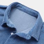 Corduroy Basic Short Sleeve Shirts