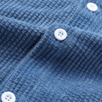 Corduroy Basic Short Sleeve Shirts